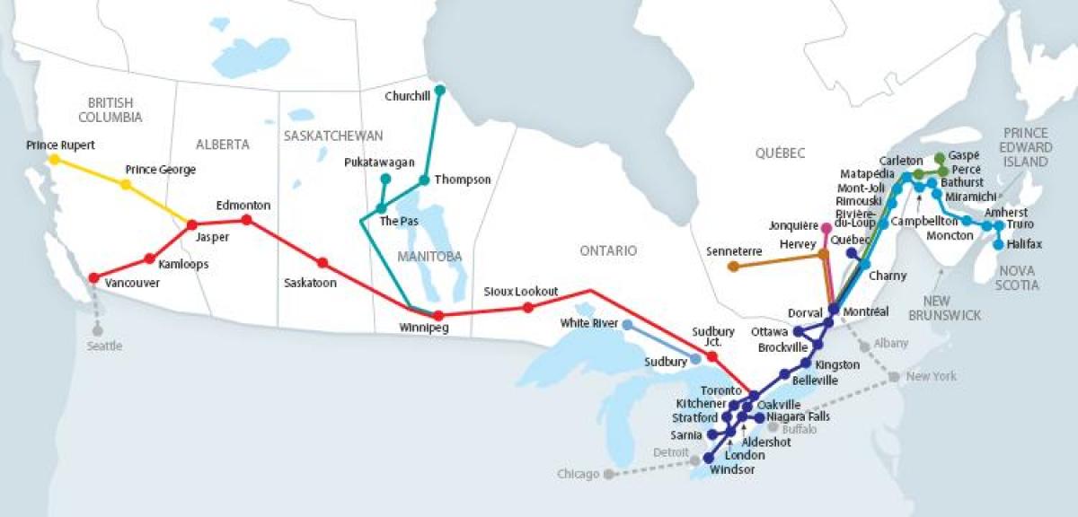 A trav s do mapa ferroviario v a ferroviaria canad mapa canad 